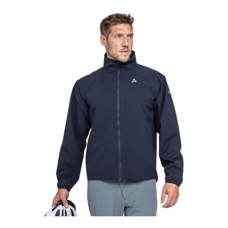 Schöffel Fahrrad-Regenjacke Bike Lurbek MNS (wasserdicht, 2.5 Lagen, leicht) dunkelblau Herren