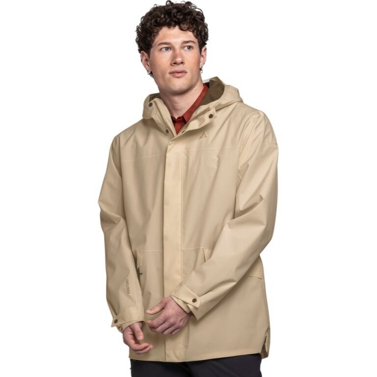 Schöffel Regenjacke CIRC Style Smue (wasserdicht, 2-Wege-Stretch) beige Herren