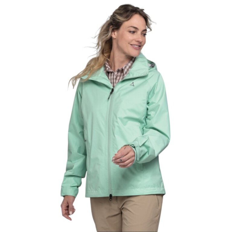 Schöffel Regenjacke Easy XT (leicht, wasserdicht, winddicht) mint/sky Damen