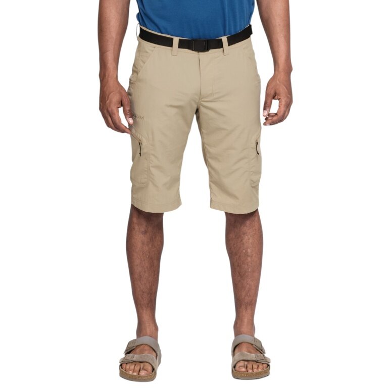 Schöffel Reise-Wanderhose Silvaplana2 (UV-Schutz) kurz beige Herren