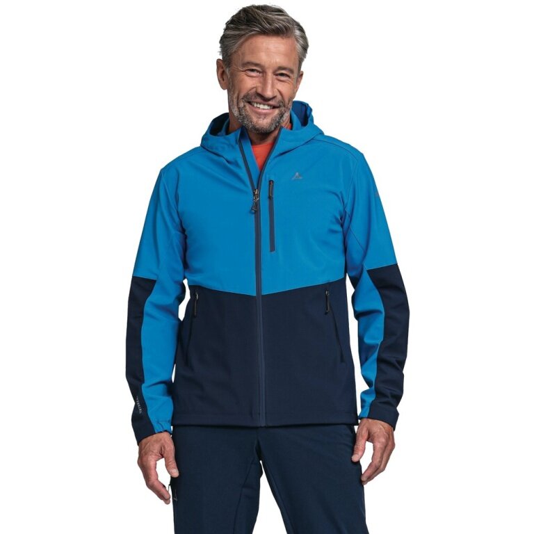 Schöffel Softshelljacke Tonion (winddicht, atmungsaktiv) blau Herren