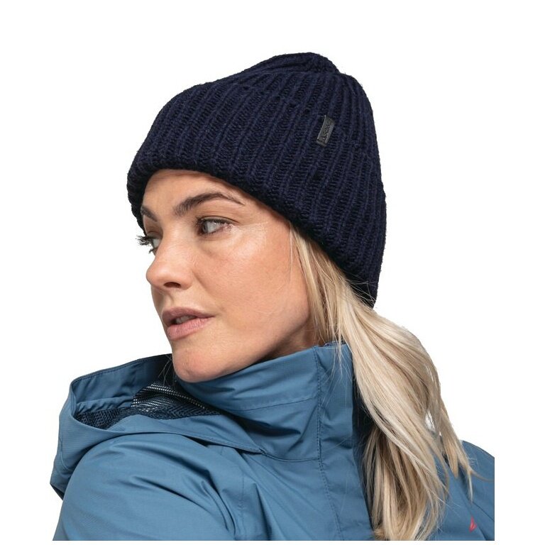 Schöffel Strickmütze Medford Knitted Hat (Rippenstruktur) navyblau - 1 Stück
