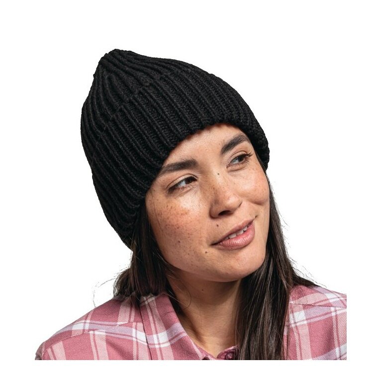 Schöffel Strickmütze Medford Knitted Hat (Rippenstruktur) schwarz - 1 Stück