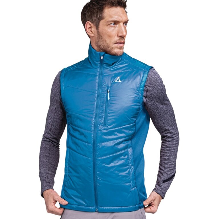 Schöffel Wander-Weste Hybrid Stams Vest (strapazierfähig, atmungsaktiv) blau Herren
