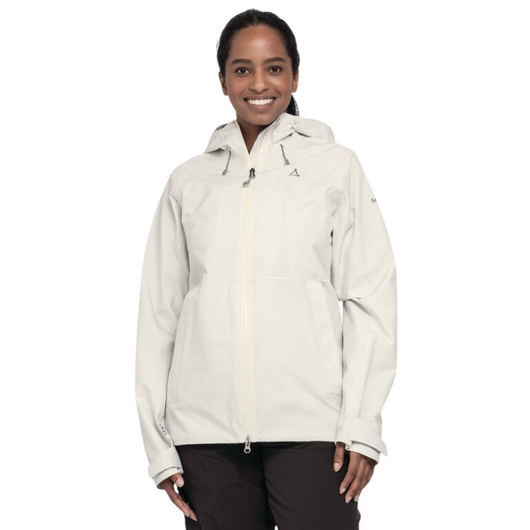 Schöffel Wanderjacke Hiking Style Mauku WMS (wasserdicht, mit Kapuze) weiss Damen