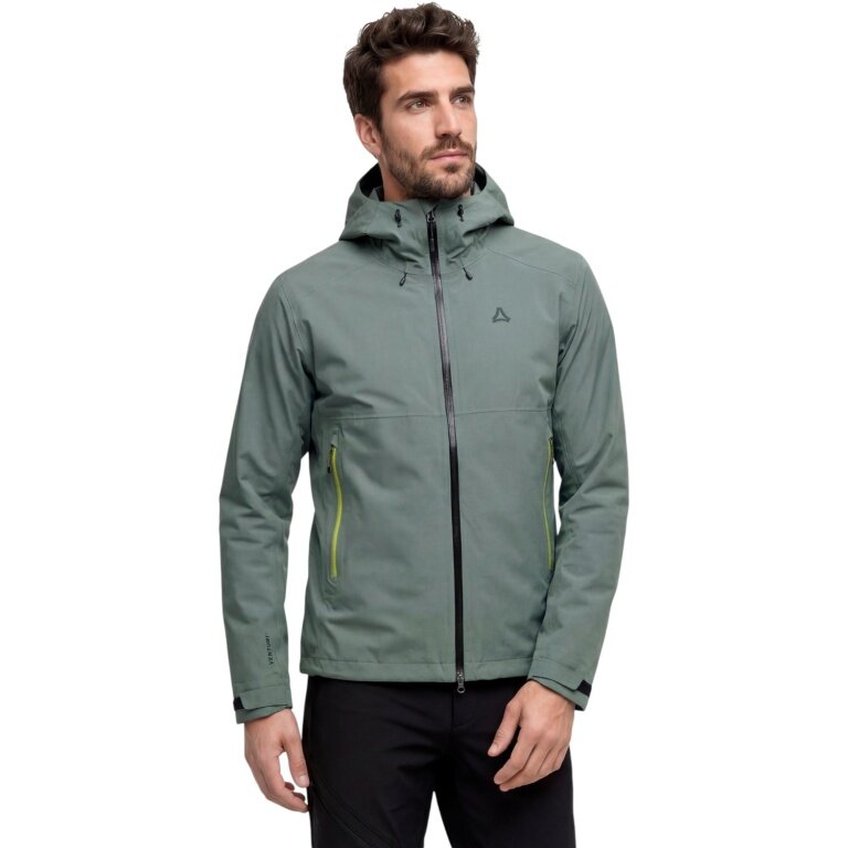 Schöffel Wanderjacke Cascata (3-Lagen, wasserdicht, atmungsaktiv) stahlgrau Herren