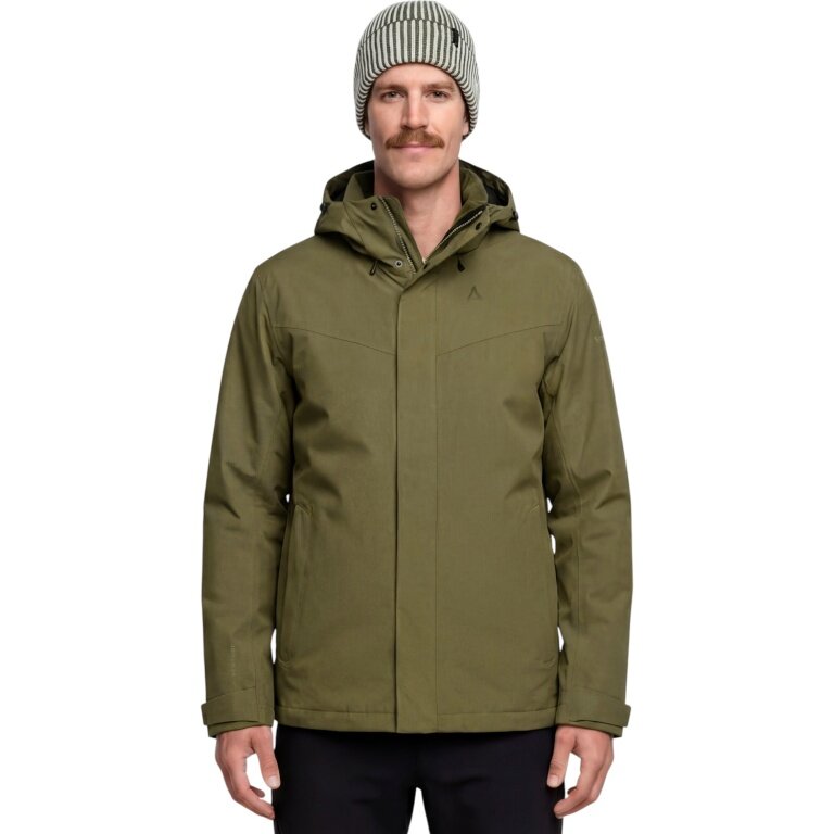 Schöffel Wanderjacke Hiking 3in1 Okere (wasserdicht, 2-Lagen VENTURI) khakigrün Herren