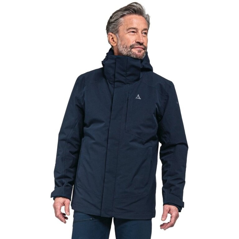 Schöffel Wander-Winterjacke Auerspitz 3in1 (wasser- und winddicht, atmungsaktiv) dunkelblau Herren