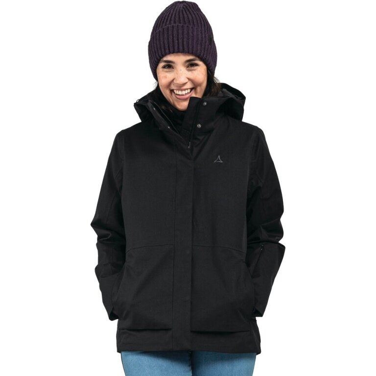 Schöffel Winterjacke ZipIn Toledo (wasserdicht, winddicht, atmungsaktiv) schwarz Damen