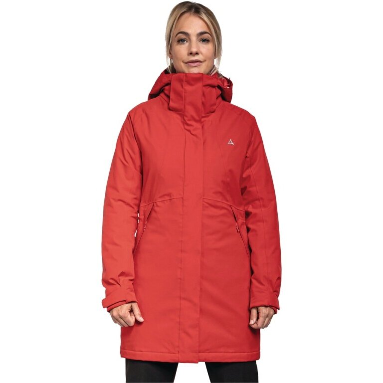 Schöffel Wintermantel Insulated Bastianisee (4-Wege-Stretch, wasserdicht, atmungsaktiv) rot Damen