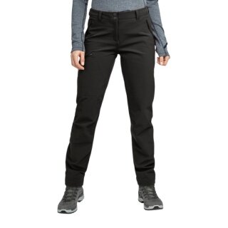 Schöffel Wanderhose Ascona Warm Pant (4-Wege Stretch, wasserabweisend) lang asphaltgrau/schwarz Damen