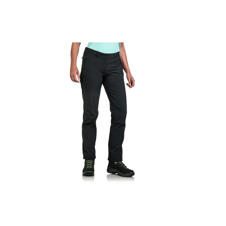 Schöffel Wanderhose Pant Engadin1 (4-Wege Stretch, strapazierfähig) lang schwarz Damen
