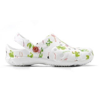 Schu'zz Sandale Globule Clog Cactus & Flamingo weiss/bunt Damen