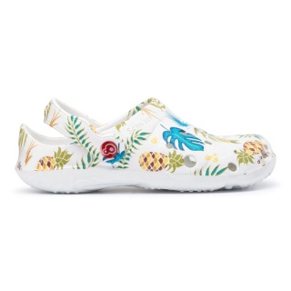 Schu'zz Sandale Globule Clog Tropical weiss/bunt Damen