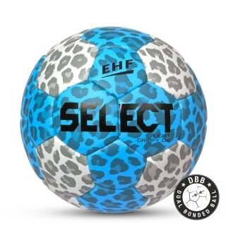 Select Handball Light Grippy DB v22 (Maschinengenäht, EHF-APPROVED) blau - Jugend/Kinder Trainingsball - Größe 1