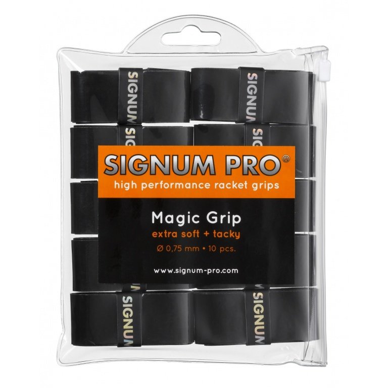 Signum Pro Overgrip Magic 0.75mm schwarz 10er Clip-Beutel