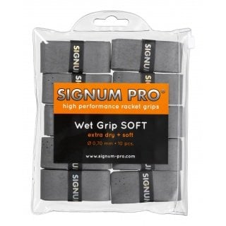 Signum Overgrip Pro Wet Soft 0.70mm grau 10er Clip-Beutel