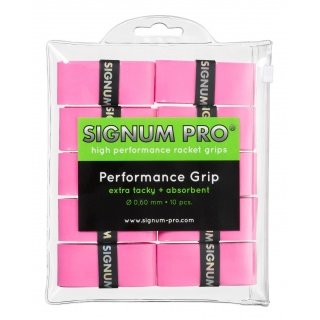 Signum Pro Overgrip Performance 0.6mm pink 10er Clip-Beutel