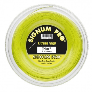 Signum Pro Tennissaite Triton (Haltbarkeit+Spin) lemongelb 200m Rolle
