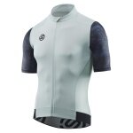 Skins Fahrrad-Shirt Cycle Elite Jersey (Front-Reißverschluss, schnelltrocknend) moosgrün/grau Herren