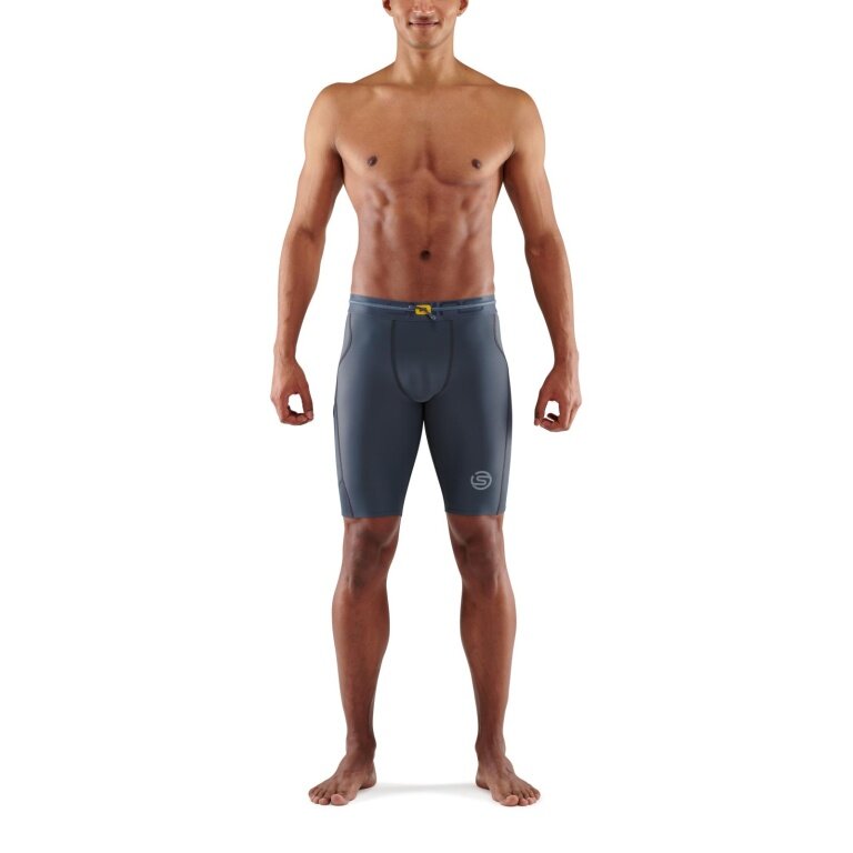 Skins Funktionshose 3-Series Half Tight Short (enganliegend) charcoalgrau Herren