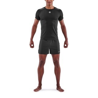 Skins Trainings-Tshirt 3-Series (100% Polyester, Mesh-Einsätze) schwarz Herren