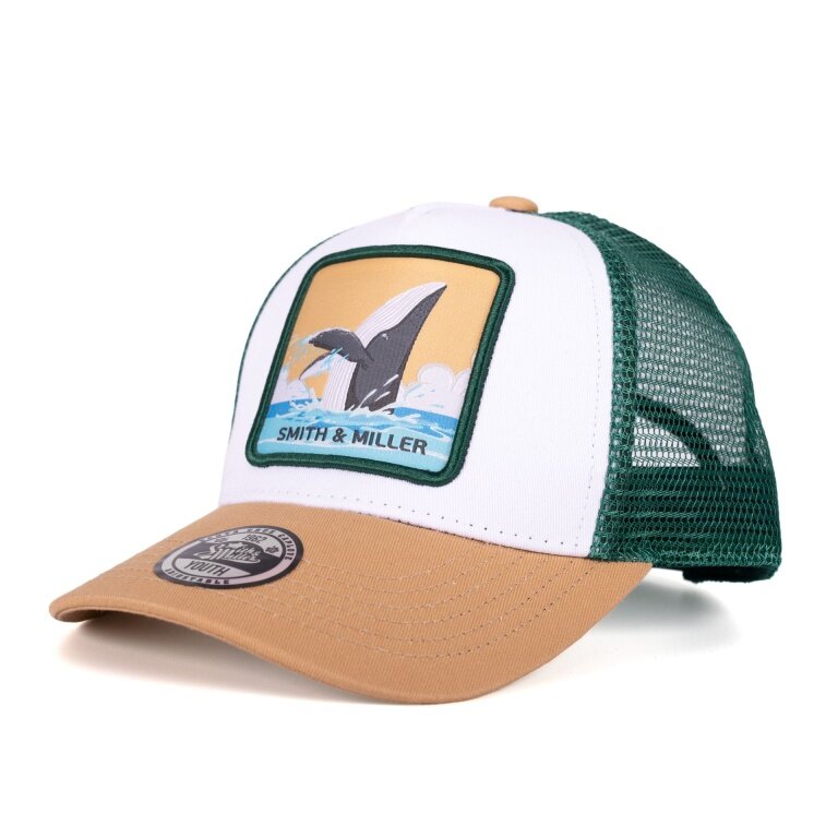 Smith&Miller Basecap Miramar Trucker Youth Cap weiss/mustardgelb/grün - 1 Stück