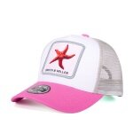 Smith&Miller Basecap Miramar Trucker Youth Cap weiss/pink/grau - 1 Stück