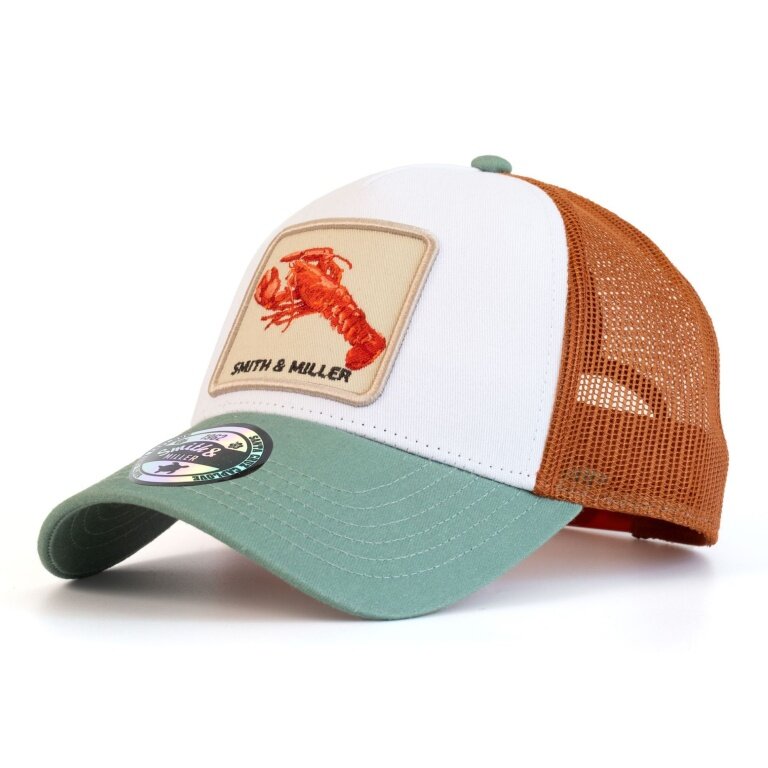 Smith&Miller Basecap Miramar Trucker Youth Cap weiss/braun/grün - 1 Stück
