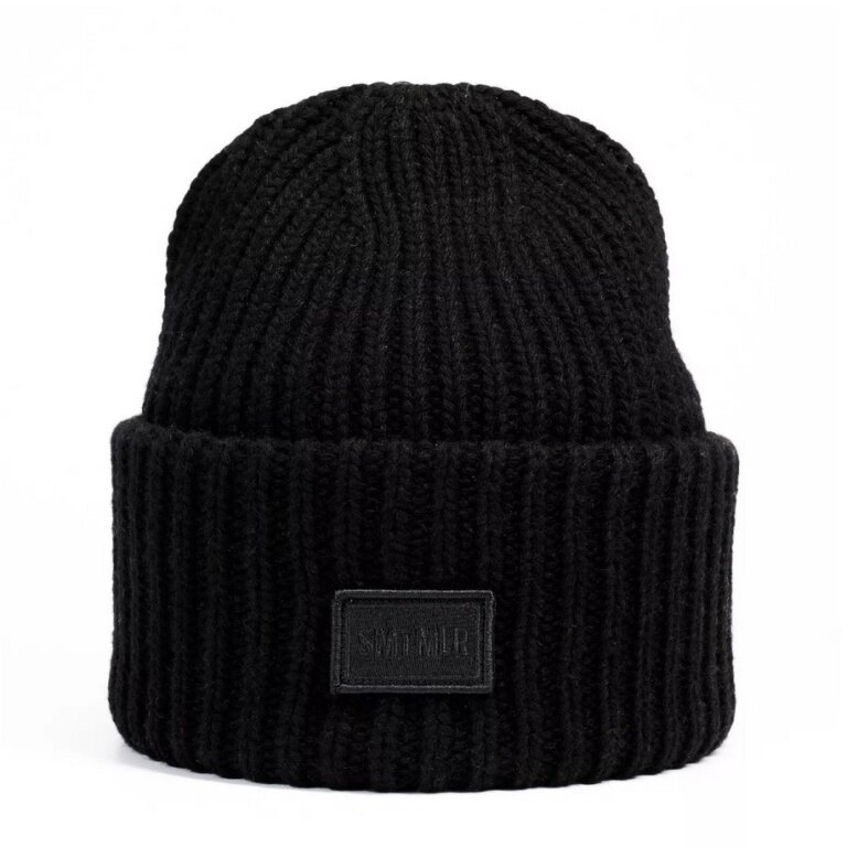 Smith&Miller Strickmütze (Beanie) Vermilion - Materialmix schwarz - 1 Stück