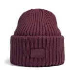 Smith&Miller Strickmütze (Beanie) Vermilion - Materialmix winerot- 1 Stück
