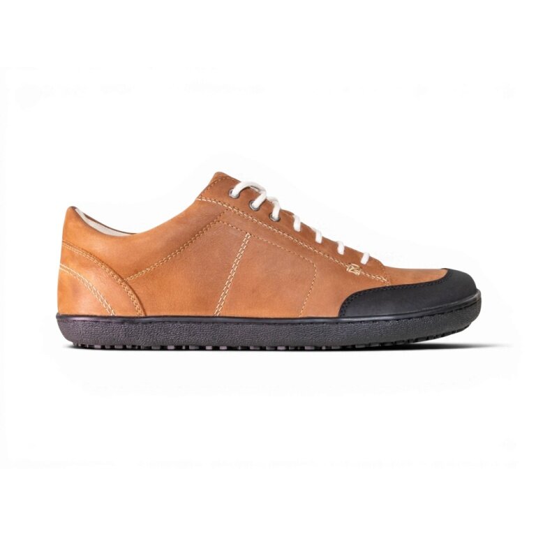 Sole Runner Barfussschuhe Sneaker Ares Cognac (Nubukleder) braun