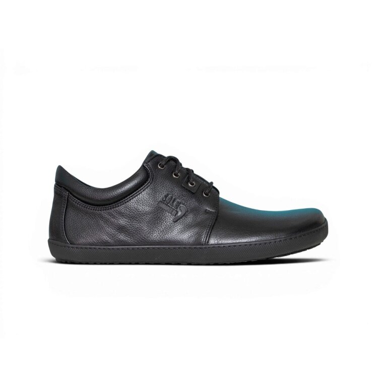 Sole Runner Barfussschuhe Sneaker Metis 2 Leder (breite Zehenbox) schwarz