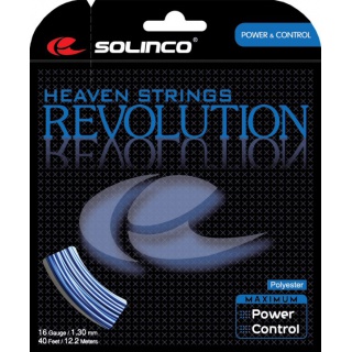 Solinco Tennissaite Revolution (Haltbarkeit+Power) blau 12m Set