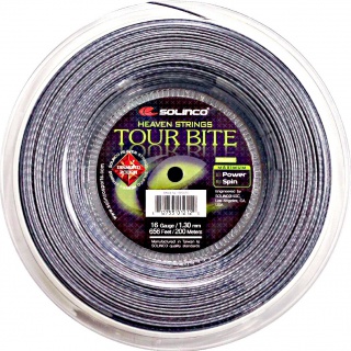 Solinco Tennissaite Tour Bite Diamond Rough (Spin+Haltbarkeit) silber 200m Rolle