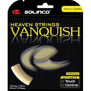 Solinco Tennissaite Vanquish (Spielgefühl+Armschonung) natur 12m Set