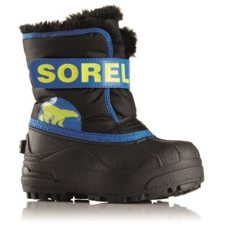 Sorel Snow Commander schwarz/blau Winterschuhe Kinder