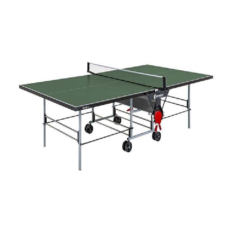 Sponeta Tischtennisplatte Outdoor S3-46e (5mm Melaminharzplatte, wetterfest, inkl. Netz) grün