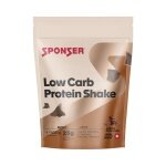 Sponser Low Carb Protein Shake (hochwertiges Protein aus Molke, Milch und Ei, 300mg L-Carnitin pro Portion) Schokolade 500g Beutel