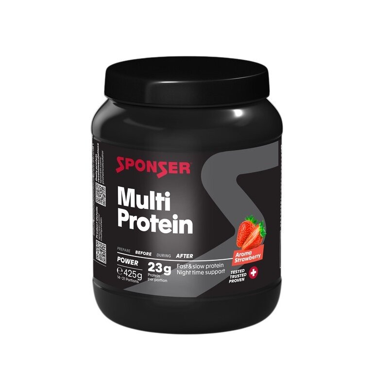 Sponser Power Multi Protein CFF (Mehrkomponenten Eiweiss) Erdbeere 425g Dose