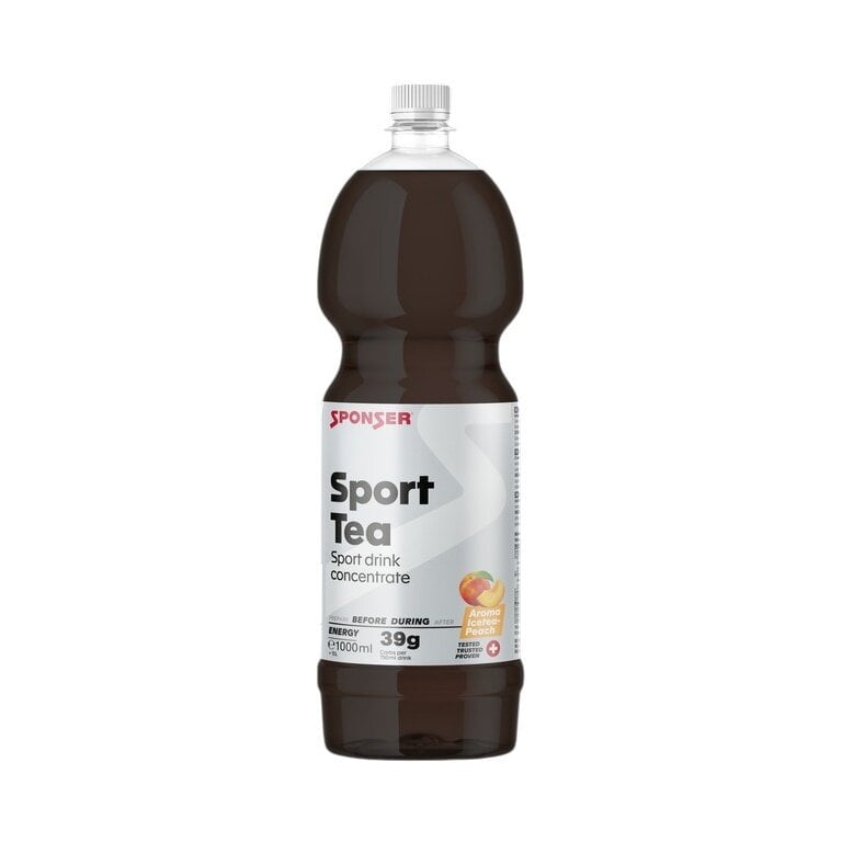 Sponser Sport Tea (Konzentrat für hypotonisches Sportgetränk mit Elektrolyten) Pfirsisch 1 Liter Flasche