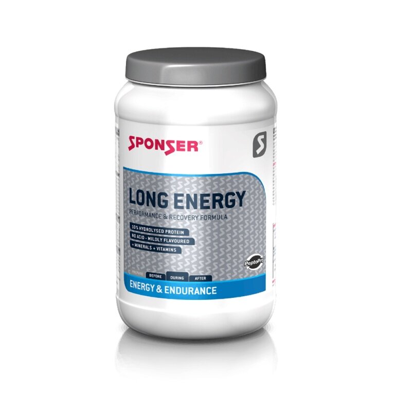 Sponser Energy Long Energy (säurefreies Sportgetränk mit Multi Carb Formula) Zitrone 1200g Dose