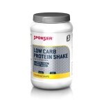 Sponser Low Carb Protein Shake (hochwertiges Protein aus Molke, Milch und Ei) Vanille 550g Dose