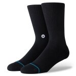 Stance Tagessocke Crew Icon schwarz - 3 Paar