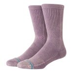 Stance Tagessocke Icon Dyed Crew plum - 1 Paar