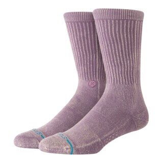Stance Tagessocke Icon Dyed Crew plum - 1 Paar