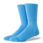 Stance Tagessocke Crew Icon (verstärkte Fersen- und Zehenpartie) royalblau - 1 Paar