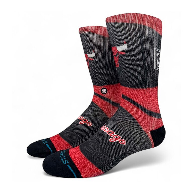 Stance Tagessocke Crew Chicago Bulls Ball rot/schwarz - 1 Paar