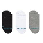 Stance Tagessocke Sneaker Low Tab Icon grau/weiss/schwarz - 3 Paar