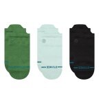 Stance Tagessocke Sneaker Low Tab Icon hellblau/grün/schwarz - 3 Paar